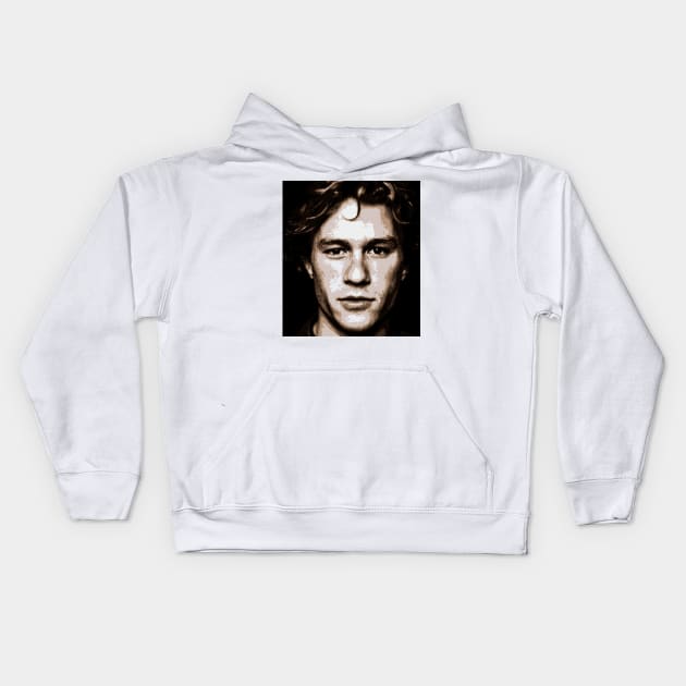 heath ledger Kids Hoodie by oryan80